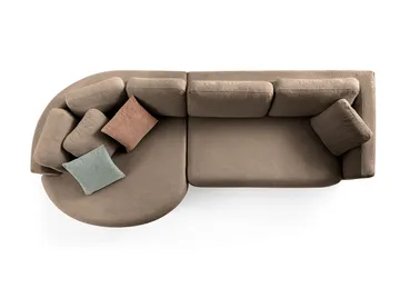 Hjørnesofa Atelier Del Sofa Venezia Venstre (310 x 75 x 105 cm) Mørk brun - Mørkebrun - Møbler - Sofaer - Hjørnesofa