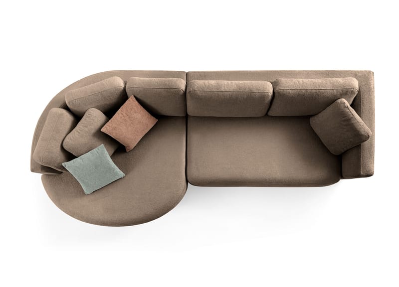 Hjørnesofa Atelier Del Sofa Venezia Venstre (310 x 75 x 105 cm) Mørk brun - Mørkebrun - Møbler - Sofaer - Hjørnesofa