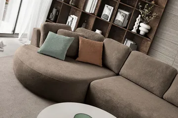 Hjørnesofa Atelier Del Sofa Venezia Venstre (310 x 75 x 105 cm) Mørk brun - Mørkebrun - Møbler - Sofaer - Hjørnesofa