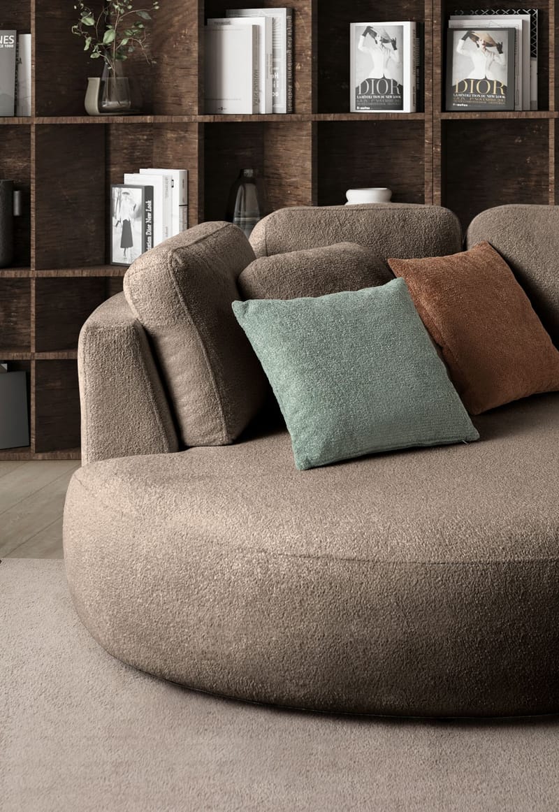 Hjørnesofa Atelier Del Sofa Venezia Venstre (310 x 75 x 105 cm) Mørk brun - Mørkebrun - Møbler - Sofaer - Hjørnesofa