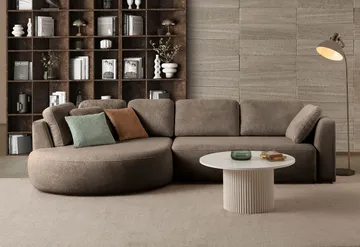 Hjørnesofa Atelier Del Sofa Venezia Venstre (310 x 75 x 105 cm) Mørk brun - Mørkebrun - Møbler - Sofaer - Hjørnesofa