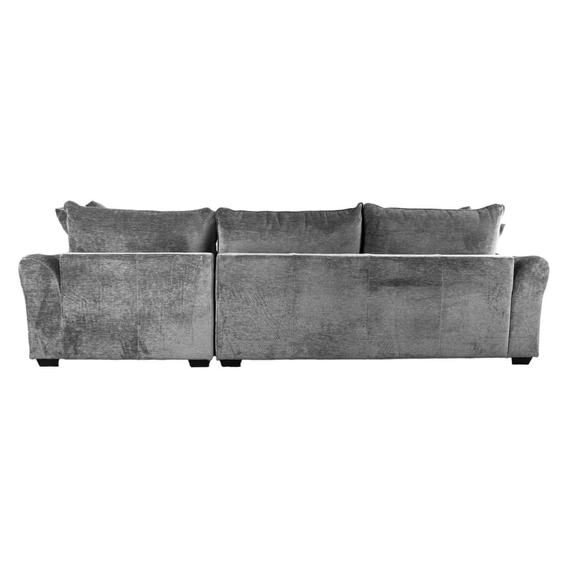 Hjørnesofa Denvi Høyre - Grå - Møbler - Sofaer - Hjørnesofa - Hjørnesofa med divan