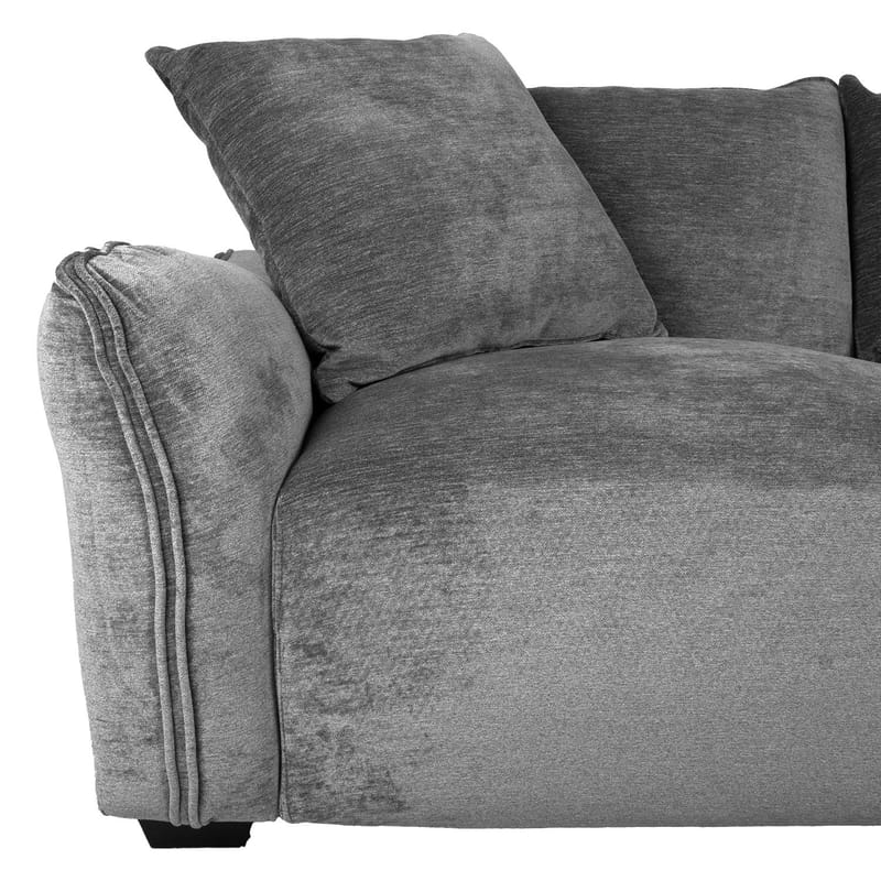 Hjørnesofa Denvi Høyre - Grå - Møbler - Sofaer - Hjørnesofa - Hjørnesofa med divan