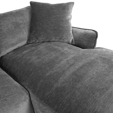 Hjørnesofa Denvi Høyre - Grå - Møbler - Sofaer - Sofa med sjeselong