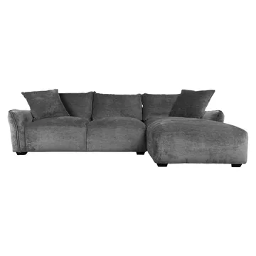 Hjørnesofa Denvi Høyre - Grå - Møbler - Sofaer - Sofa med sjeselong