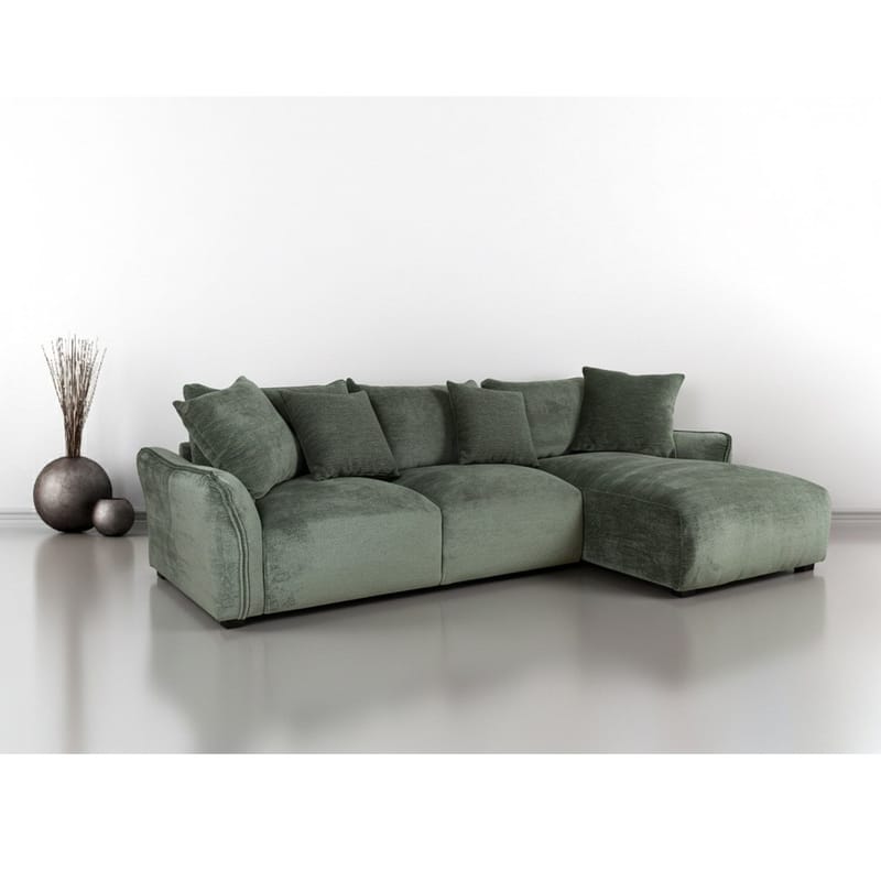 Hjørnesofa Denvi Høyre - mintgrønn - Møbler - Sofaer - Hjørnesofa - Hjørnesofa med divan