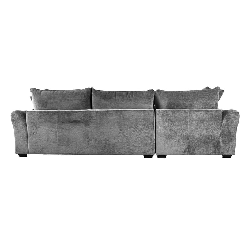 Hjørnesofa Denvi Venstre - Grå - Møbler - Sofaer - Hjørnesofa - Hjørnesofa med divan