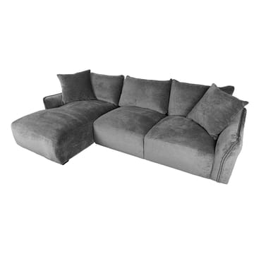 Hjørnesofa Denvi Venstre - Grå - Møbler - Sofaer - Sofa med sjeselong