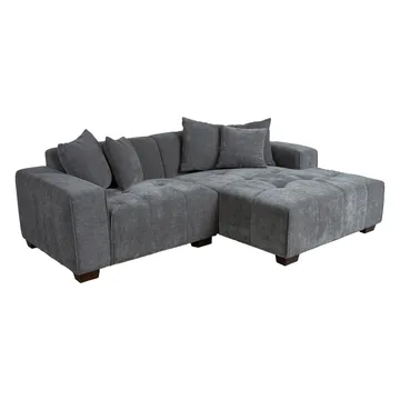 Hjørnesofa Hjelor Høyre - Grå - Møbler - Sofaer - Sofa med sjeselong