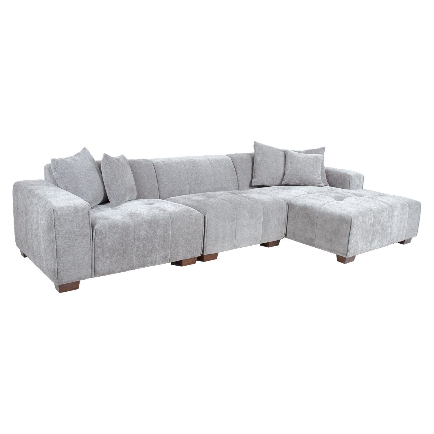 Hjørnesofa Hjelor Høyre - Lys grå