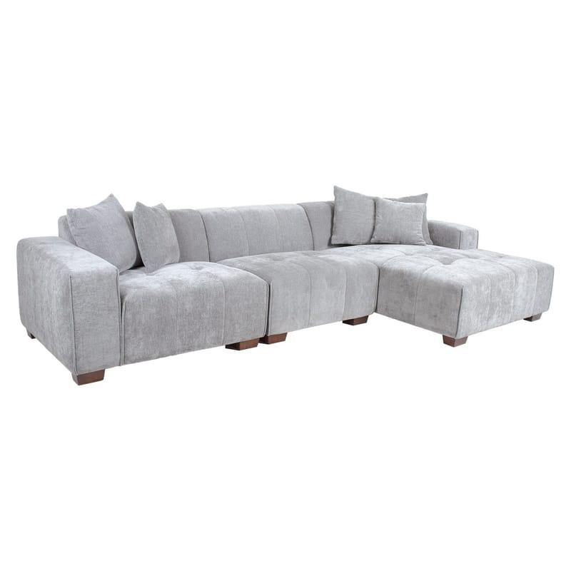 Hjørnesofa Hjelor Høyre, Lys grå