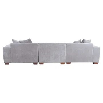 Hjørnesofa Hjelor Høyre - Lys grå - Møbler - Sofaer - Sofa med sjeselong