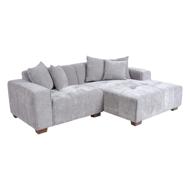 Hjørnesofa Hjelor Høyre - Lys grå - Møbler - Sofaer - Hjørnesofa - Hjørnesofa med divan