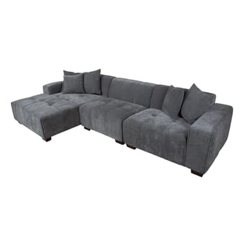 Hjørnesofa Hjelor Venstre - Grå - Møbler - Sofaer - Sofa med sjeselong