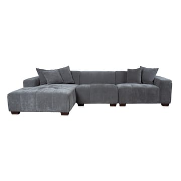 Hjørnesofa Hjelor Venstre - Grå - Møbler - Sofaer - Sofa med sjeselong