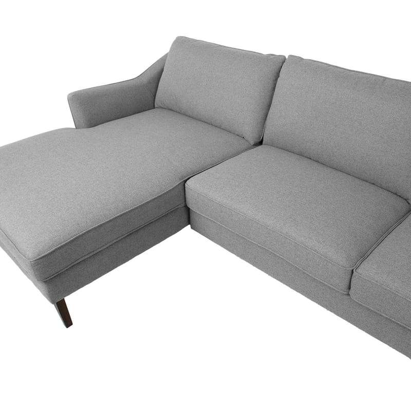 Hjørnesofa HOME4YOU Birgit venstre hjørne grå - grå - Møbler - Sofaer - Hjørnesofa - Hjørnesofa med divan