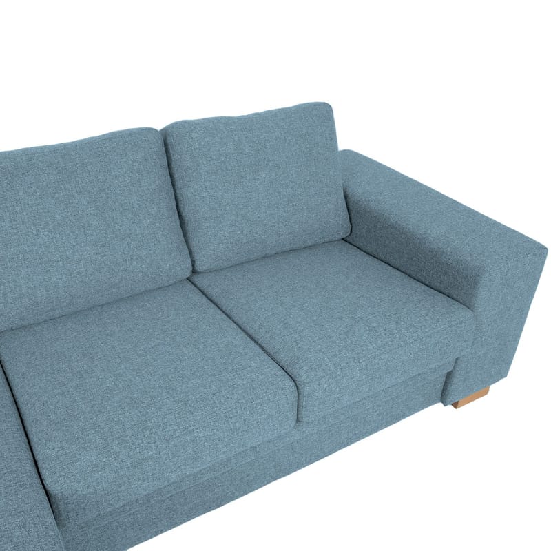 Hjørnesofa HOME4YOU Dagmar lyseblå - lys blå - Møbler - Sofaer - Hjørnesofa - Hjørnesofa med divan