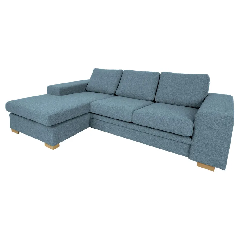 Hjørnesofa HOME4YOU Dagmar lyseblå - lys blå - Møbler - Sofaer - Hjørnesofa - Hjørnesofa med divan