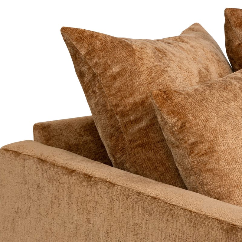 Hjørnesofa HOME4YOU Lartes brun Høyre hjørne - Brun - Møbler - Sofaer - Hjørnesofa - Hjørnesofa med divan