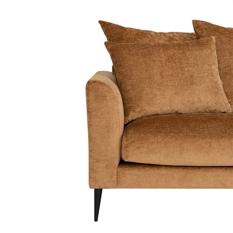 Hjørnesofa HOME4YOU Lartes brun Høyre hjørne - Brun - Møbler - Sofaer - Hjørnesofa - Hjørnesofa med divan