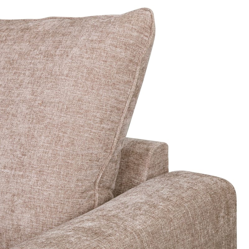 Hjørnesofa HOME4YOU Leila venstre hjørne - Beige - Møbler - Sofaer - Hjørnesofa - Hjørnesofa med divan
