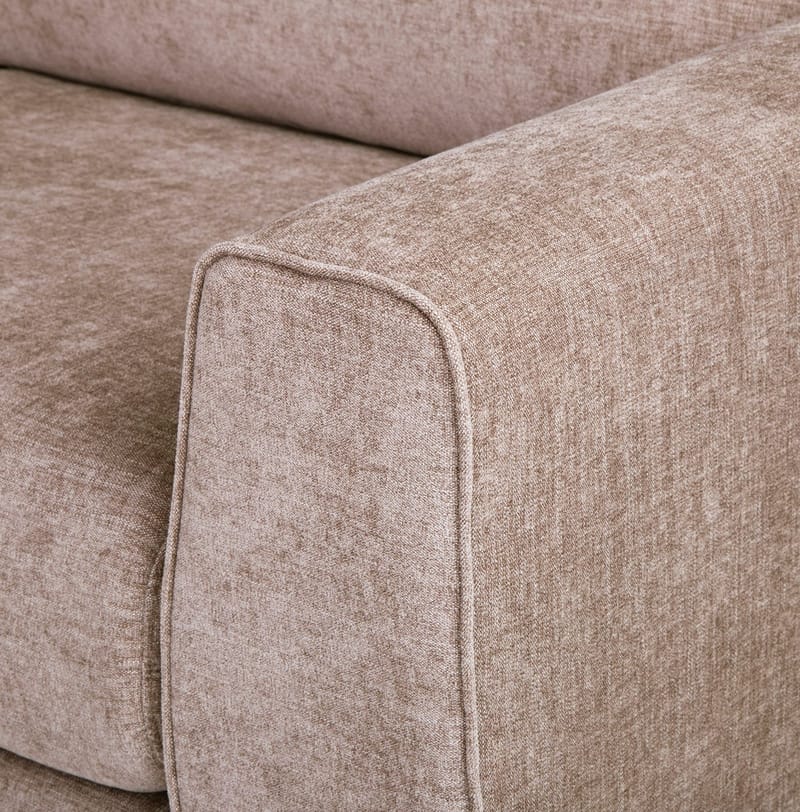Hjørnesofa HOME4YOU Leila venstre hjørne - Beige - Møbler - Sofaer - Hjørnesofa - Hjørnesofa med divan