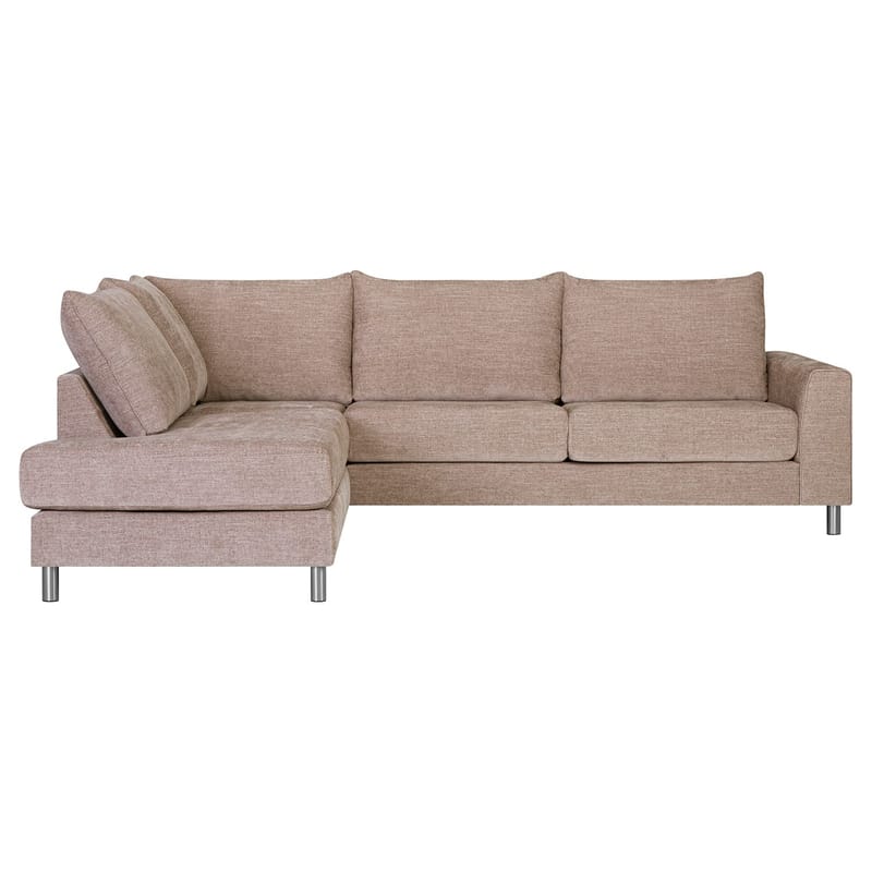 Hjørnesofa HOME4YOU Leila venstre hjørne - Beige - Møbler - Sofaer - Hjørnesofa - Hjørnesofa med divan