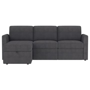 Hjørnesofa Loft24 Nordhus Antrasittgrå Kordfløyel - Antrasitt - Møbler - Sofaer - Hjørnesofa - Hjørnesofa med divan