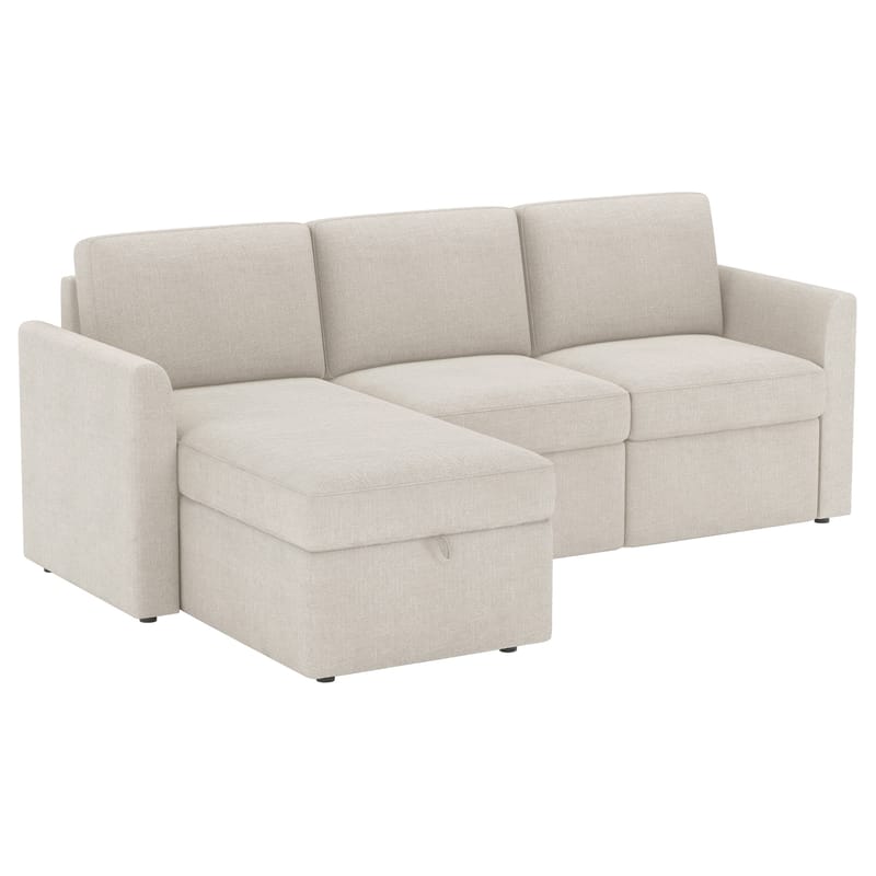 Hjørnesofa Loft24 Nordhus Krem Løkkestoff - Kremfarget - Møbler - Sofaer - Hjørnesofa - Hjørnesofa med divan