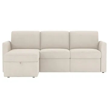Hjørnesofa Loft24 Nordhus Krem Løkkestoff - Kremfarget - Møbler - Sofaer - Hjørnesofa - Hjørnesofa med divan