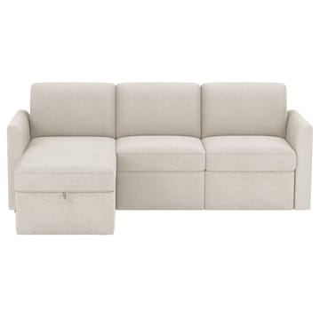 Hjørnesofa Loft24 Nordhus Krem Løkkestoff - Kremfarget - Møbler - Sofaer - Hjørnesofa - Hjørnesofa med divan