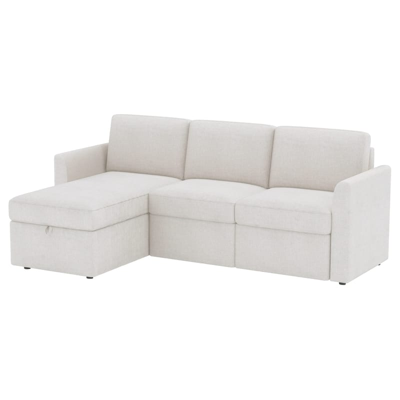 Hjørnesofa Loft24 Nordhus Krem Løkkestoff - Kremfarget - Møbler - Sofaer - Hjørnesofa - Hjørnesofa med divan