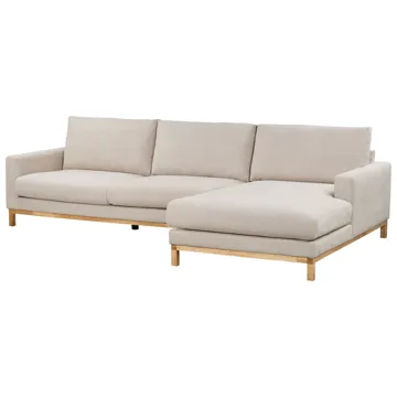 Hjørnesofa Siggard - Beige - Møbler - Sofaer - Sofa med sjeselong - 4 seters sofa med divan