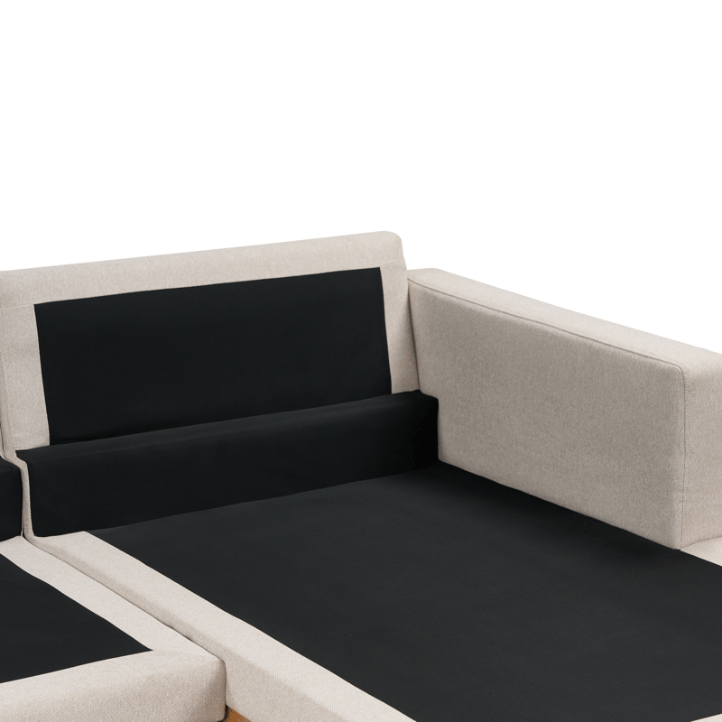 Hjørnesofa Siggard - Beige - Møbler - Sofaer - Sofa med sjeselong - 4 seters sofa med divan
