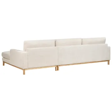 Hjørnesofa Siggard - Lys beige - Møbler - Sofaer - Sofa med sjeselong - 4 seters sofa med divan