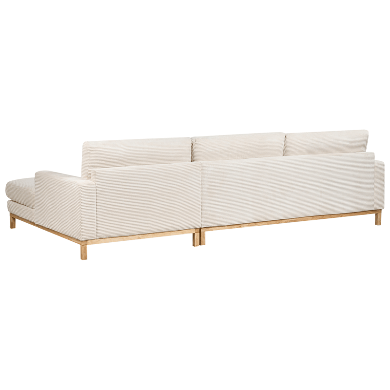 Hjørnesofa Siggard - Lys beige - Møbler - Sofaer - Sofa med sjeselong - 4 seters sofa med divan