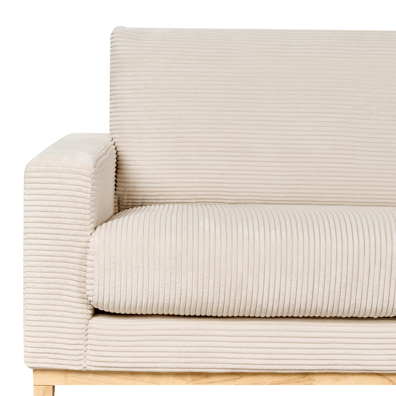 Hjørnesofa Siggard - Lys beige - Møbler - Sofaer - Sofa med sjeselong - 4 seters sofa med divan