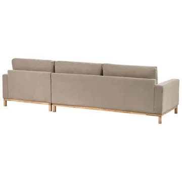 Hjørnesofa Siggard - Taupe - Møbler - Sofaer - Sofa med sjeselong - 4 seters sofa med divan