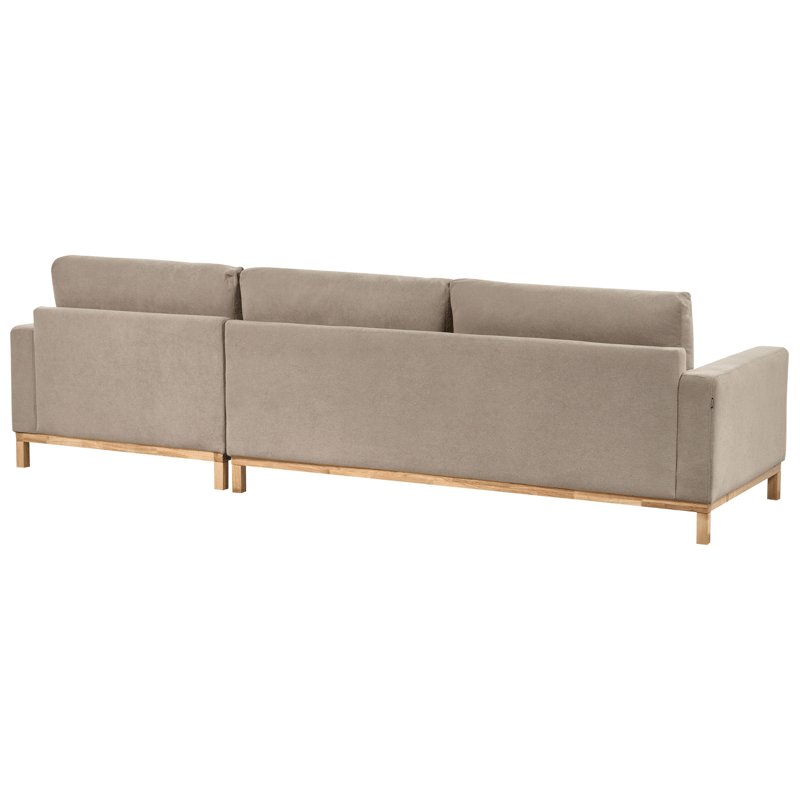 Hjørnesofa Siggard - Taupe - Møbler - Sofaer - Sofa med sjeselong - 4 seters sofa med divan
