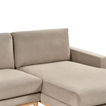 Hjørnesofa Siggard - Taupe - Møbler - Sofaer - Sofa med sjeselong - 4 seters sofa med divan