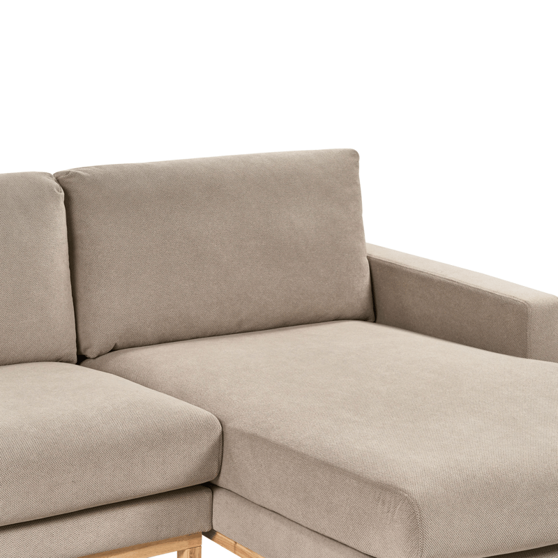 Hjørnesofa Siggard - Taupe - Møbler - Sofaer - Sofa med sjeselong - 4 seters sofa med divan