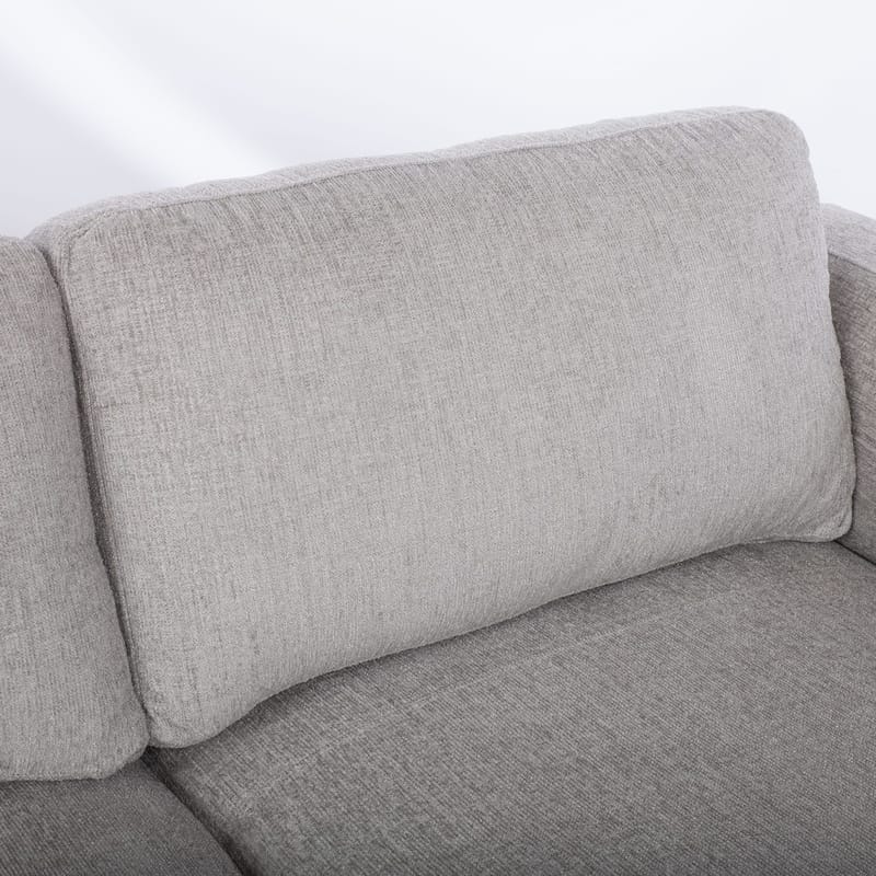 Hjørnesofa Ulnora Høyre - Grå - Møbler - Sofaer - Hjørnesofa - Hjørnesofa med divan