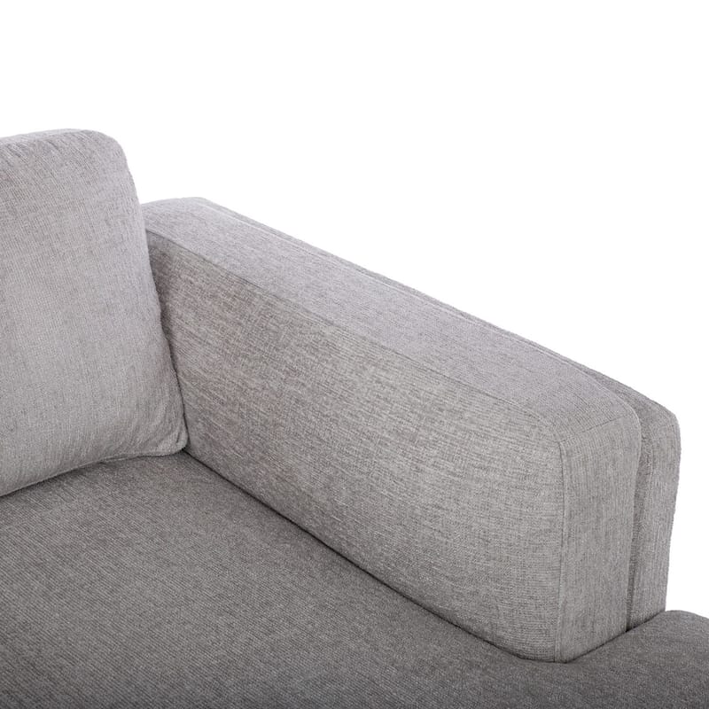 Hjørnesofa Ulnora Høyre - Grå - Møbler - Sofaer - Hjørnesofa - Hjørnesofa med divan