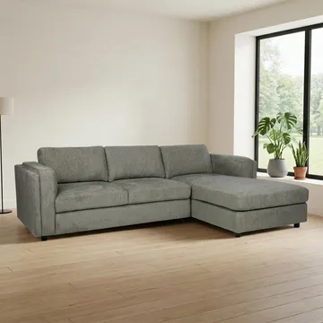 Hjørnesofa Ulnora Høyre - Grønn - Møbler - Sofaer - Sofa med sjeselong