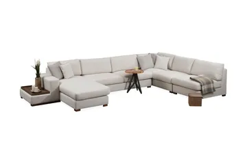 Huelva Divansofa - Beige - Møbler - Sofaer - Hjørnesofa - Hjørnesofa med divan