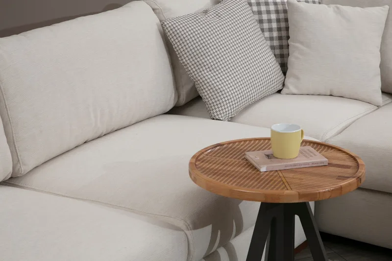 Huelva Divansofa - Beige - Møbler - Sofaer - Hjørnesofa - Hjørnesofa med divan