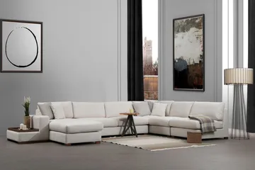 Huelva Divansofa - Beige - Møbler - Sofaer - Hjørnesofa - Hjørnesofa med divan