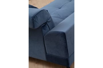 Jaraad Divansofa 3-seters - Blå - Møbler - Sofaer - Sofa med sjeselong - 3 seters sofa med divan