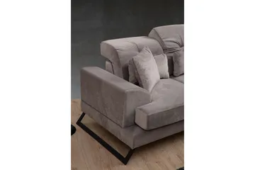 Jaraad Divansofa 3-seters - Grå - Møbler - Sofaer - Sofa med sjeselong - 3 seters sofa med divan