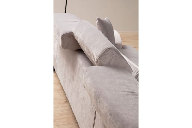 Jaraad Divansofa 3-seters - Grå - Møbler - Sofaer - Sofa med sjeselong